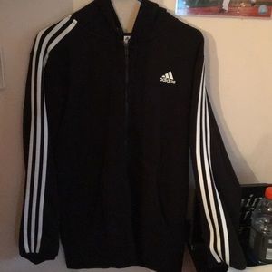 Adidas hooded full zip sweatshirt